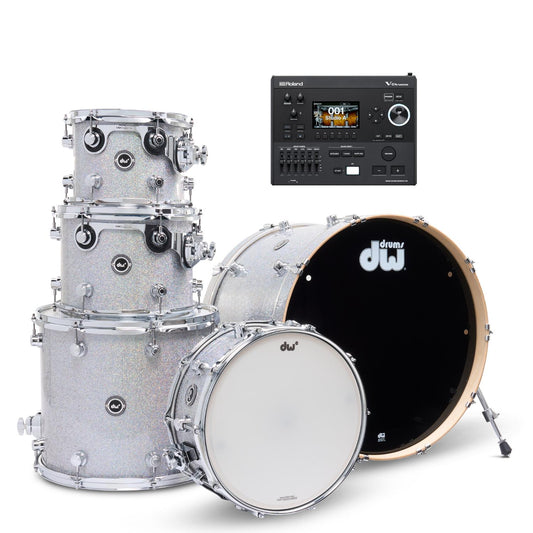DW DWe 5pc Electronic/Acoustic Drum Shell Pack w/Roland Module - Drum Center Of Portsmouth