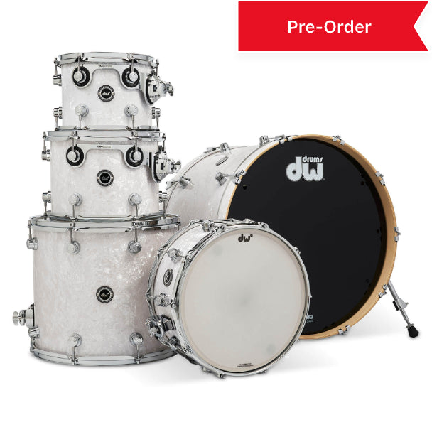 DW DWe 5pc Electronic/Acoustic Drum Shell Pack White Marine Pearl - Drum Center Of Portsmouth