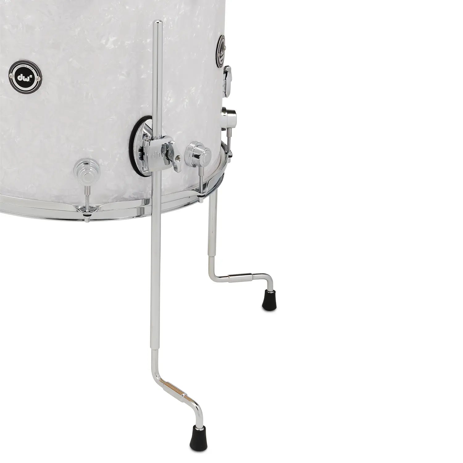 DW DWe 5pc Complete Electronic/Acoustic Drum Set w/Roland Cymbals & V51 White Marine