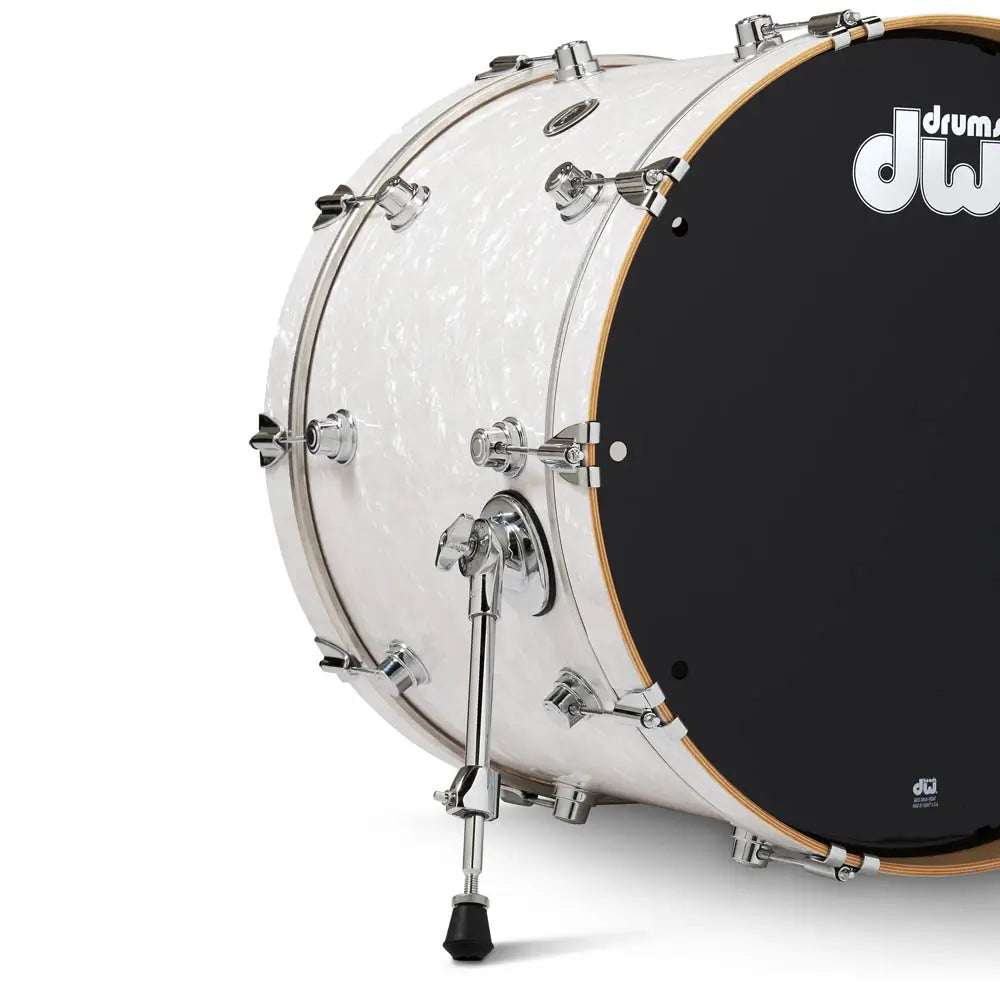 DW DWe 5pc Complete Electronic/Acoustic Drum Set w/Roland Cymbals White Marine Pearl - Drum Center Of Portsmouth