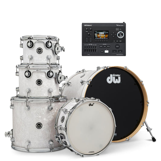DW DWe 5pc Electronic/Acoustic Drum Shell Pack w/Roland Module - Drum Center Of Portsmouth