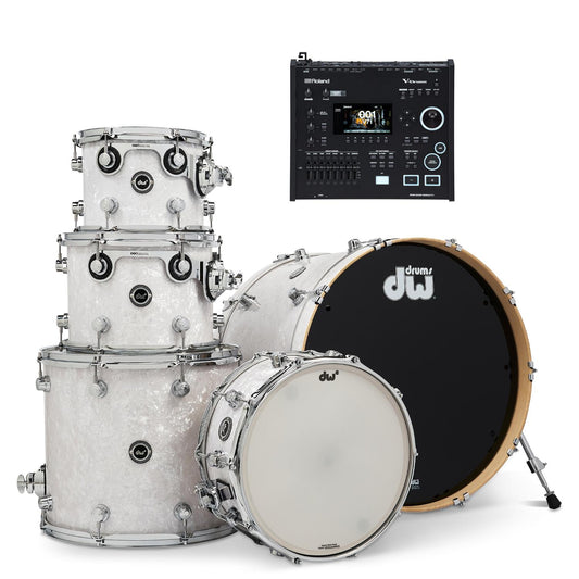 DW DWe 5pc Electronic/Acoustic Drum Shell Pack w/Roland Module - Drum Center Of Portsmouth