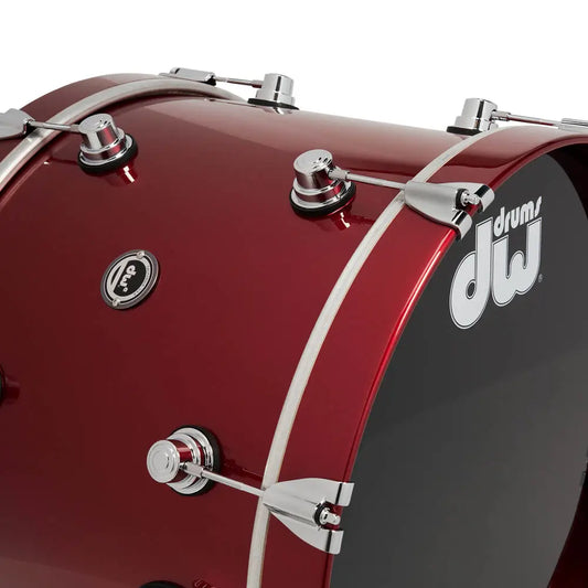 DW DWe 4pc Complete Electronic/Acoustic Drum Set w/Roland Cymbals Black Cherry Metallic - Drum Center Of Portsmouth