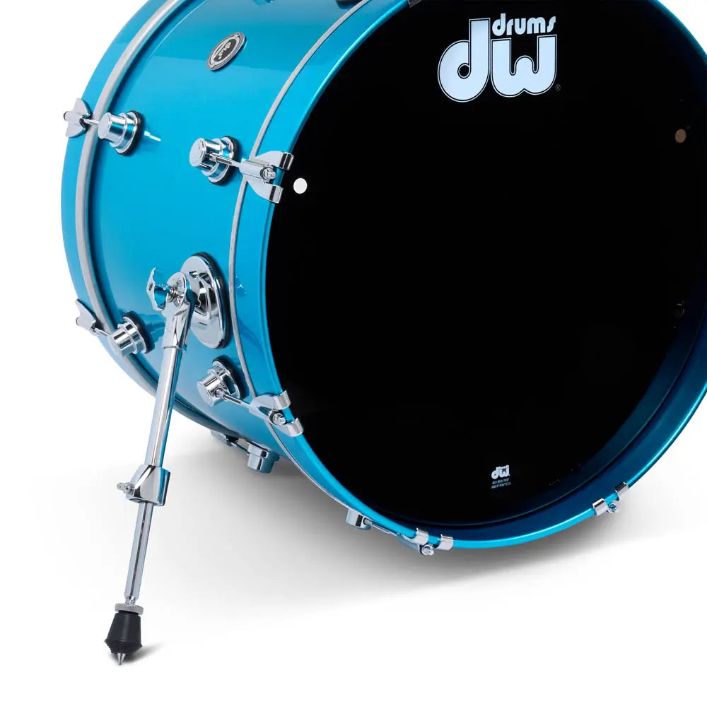 DW DWe 4pc Complete Electronic/Acoustic Drum Set w/Roland Cymbals Laser Blue Metallic - Drum Center Of Portsmouth