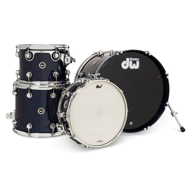 DW DWe 4pc Electronic/Acoustic Drum Shell Pack Midnight Blue Metallic - Drum Center Of Portsmouth