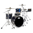 DW DWe 4pc Complete Electronic/Acoustic Drum Set Midnight Blue Metallic - Drum Center Of Portsmouth