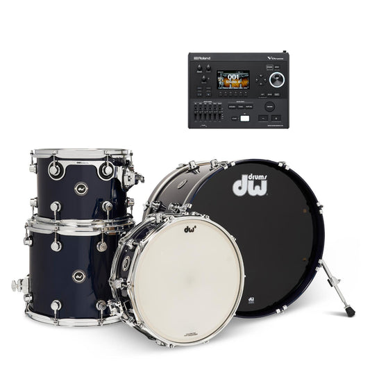 DW DWe 4pc Electronic/Acoustic Drum Shell Pack w/Roland Module - Drum Center Of Portsmouth
