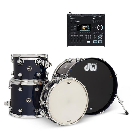 DW DWe 4pc Electronic/Acoustic Drum Shell Pack w/Roland Module - Drum Center Of Portsmouth