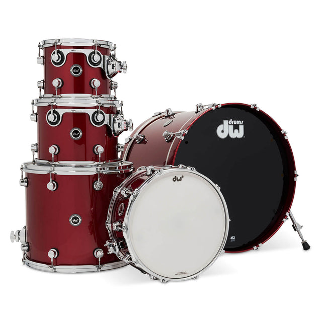 DW DWe 5pc Electronic/Acoustic Drum Shell Pack Black Cherry Metallic - Drum Center Of Portsmouth