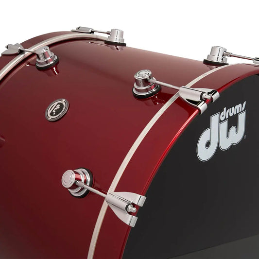 DW DWe 5pc Complete Electronic/Acoustic Drum Set w/Roland Cymbals Black Cherry Metallic - Drum Center Of Portsmouth