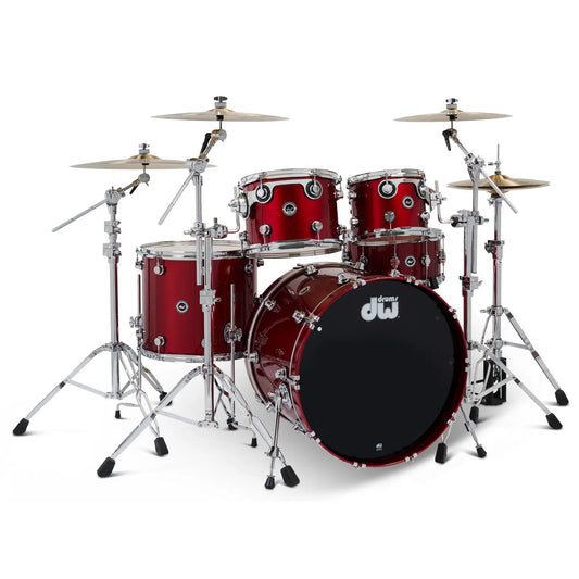 DW DWe 5pc Complete Electronic/Acoustic Drum Set w/Roland V51 Black Cherry Metallic