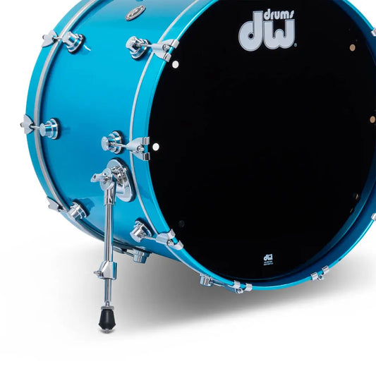 DW DWe 5pc Complete Electronic/Acoustic Drum Set w/Roland Cymbals Laser Blue Metallic - Drum Center Of Portsmouth