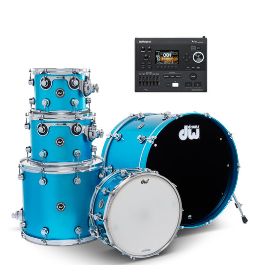 DW DWe 5pc Electronic/Acoustic Drum Shell Pack w/Roland Module - Drum Center Of Portsmouth