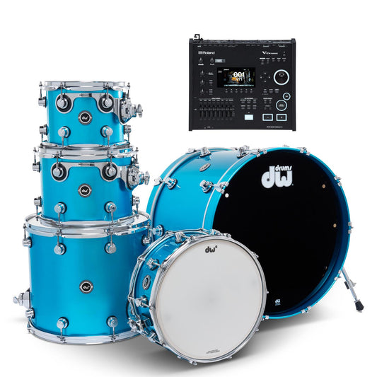 DW DWe 5pc Electronic/Acoustic Drum Shell Pack w/Roland Module - Drum Center Of Portsmouth