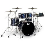 DW DWe 5pc Complete Electronic/Acoustic Drum Set Midnight Blue Metallic - Drum Center Of Portsmouth
