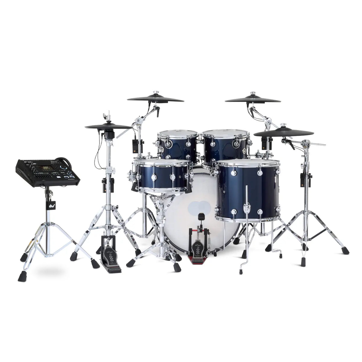 DW DWe 5pc Complete Electronic/Acoustic Drum Set w/Roland Cymbals & V7