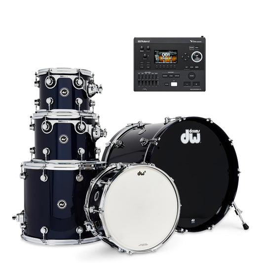 DW DWe 5pc Electronic/Acoustic Drum Shell Pack w/Roland Module - Drum Center Of Portsmouth