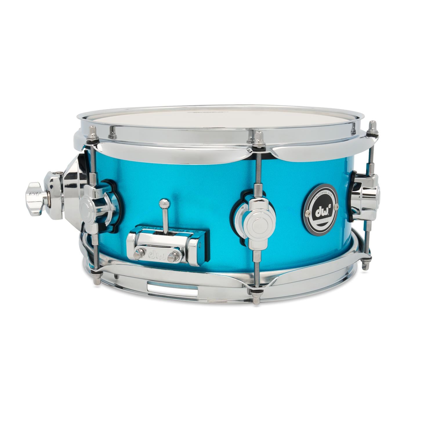 DW DWe Electronic/Acoustic Snare Drum 10x5 Laser Blue Metallic - Drum Center Of Portsmouth