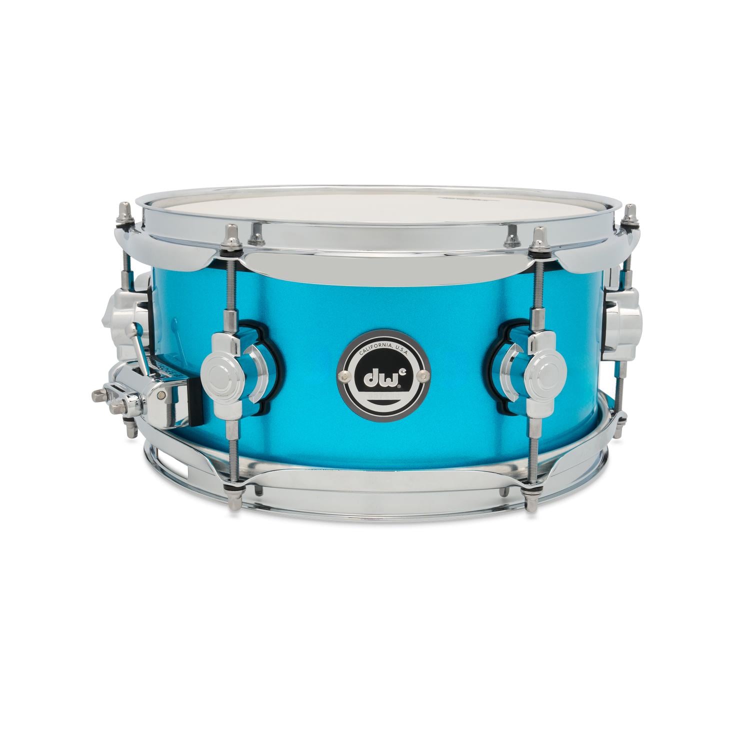DW DWe Electronic/Acoustic Snare Drum 10x5 Laser Blue Metallic - Drum Center Of Portsmouth