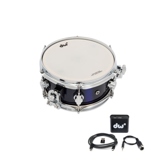 DW DWe Electronic/Acoustic Snare Drum 10x5 Midnight Blue Metallic - Drum Center Of Portsmouth