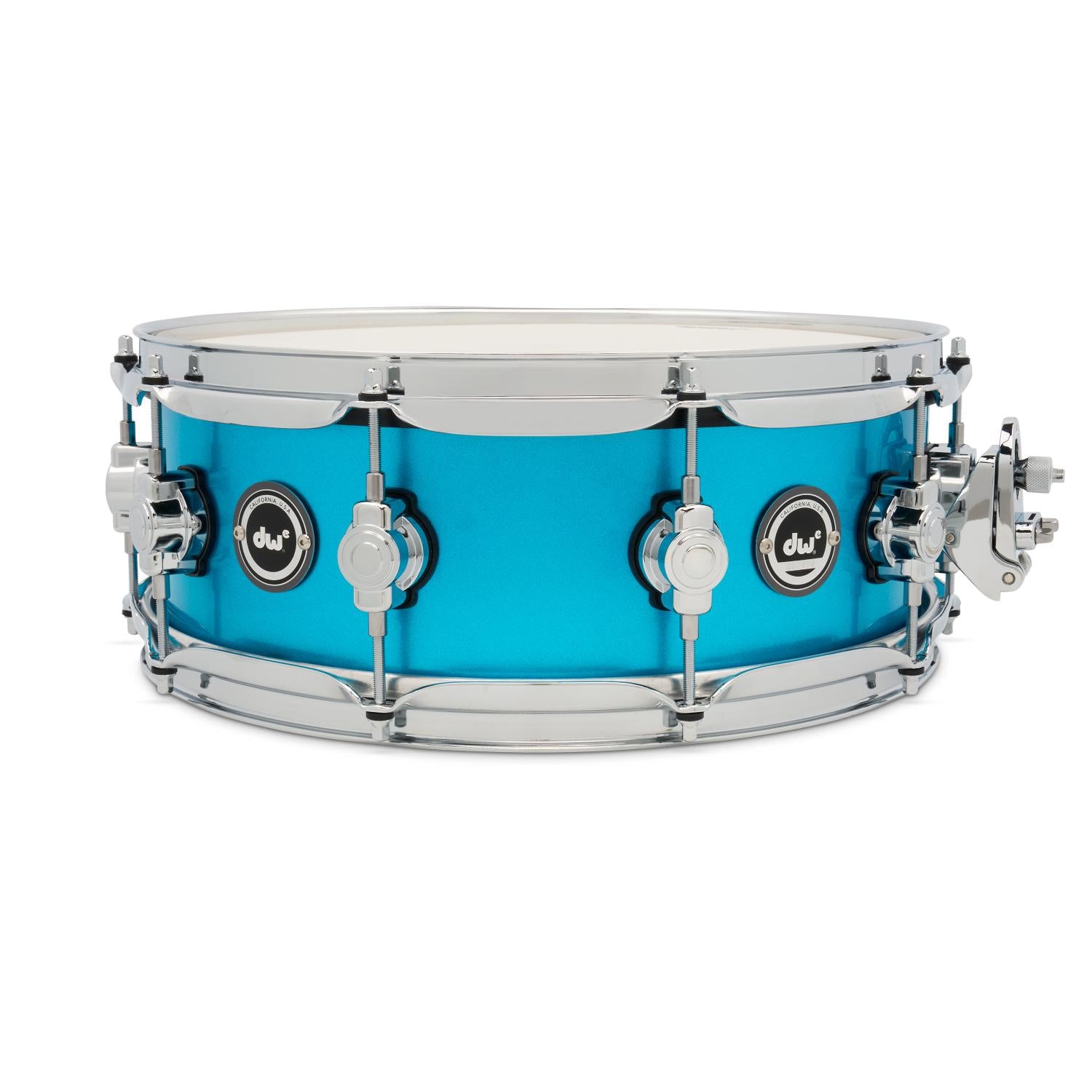 DW DWe Electronic/Acoustic Snare Drum 14x5 Laser Blue Metallic - Drum Center Of Portsmouth