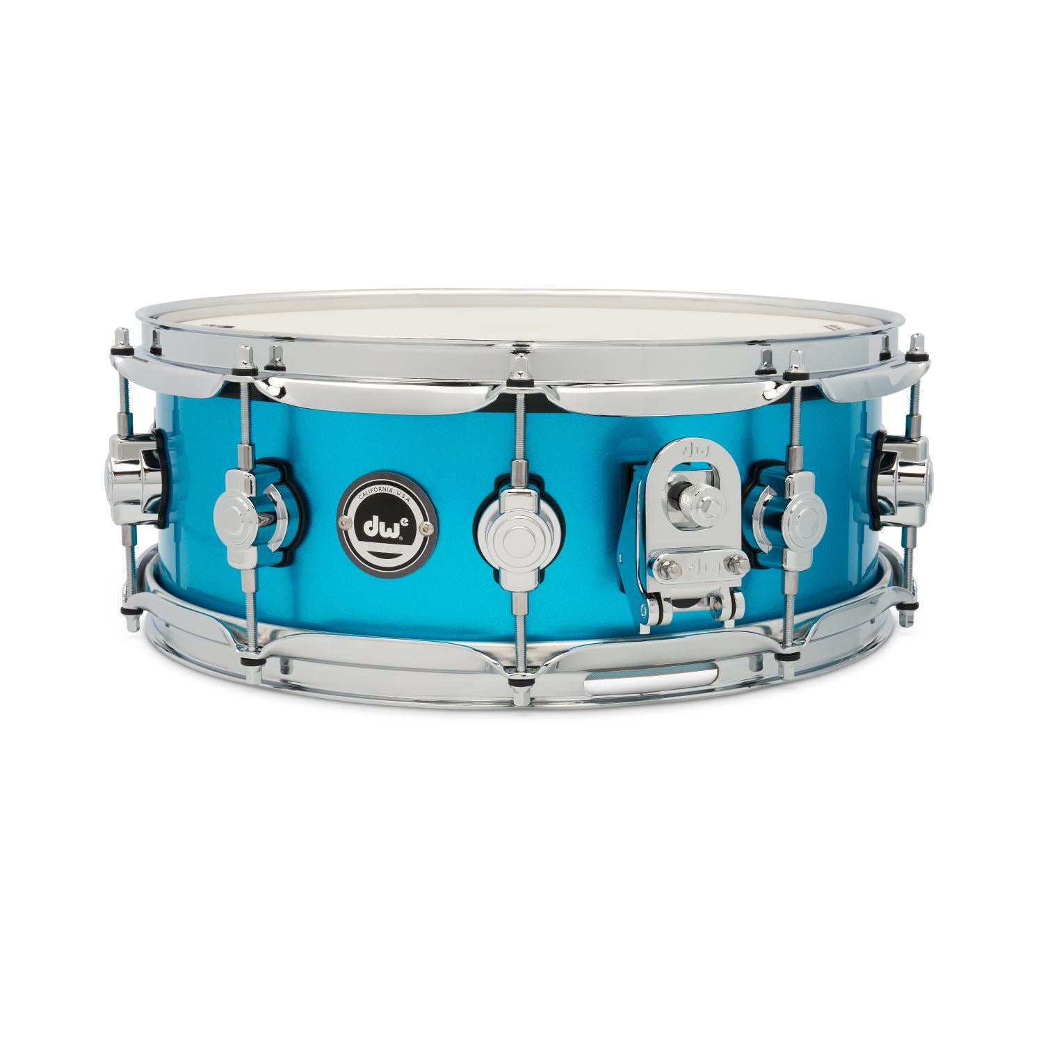 DW DWe Electronic/Acoustic Snare Drum 14x5 Laser Blue Metallic - Drum Center Of Portsmouth