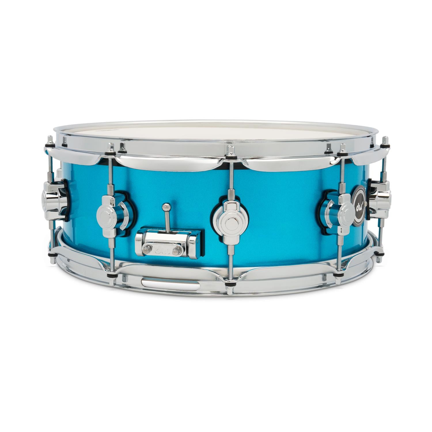DW DWe Electronic/Acoustic Snare Drum 14x5 Laser Blue Metallic - Drum Center Of Portsmouth