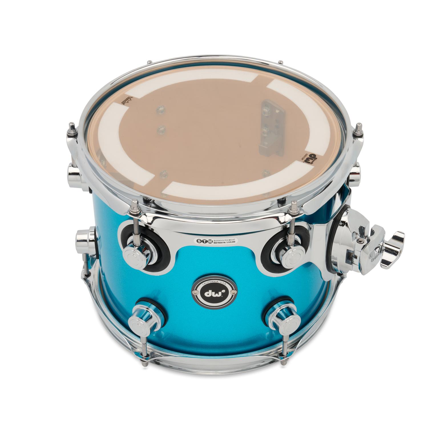 DW DWe Electronic/Acoustic Tom 10x8 Laser Blue Metallic - Drum Center Of Portsmouth
