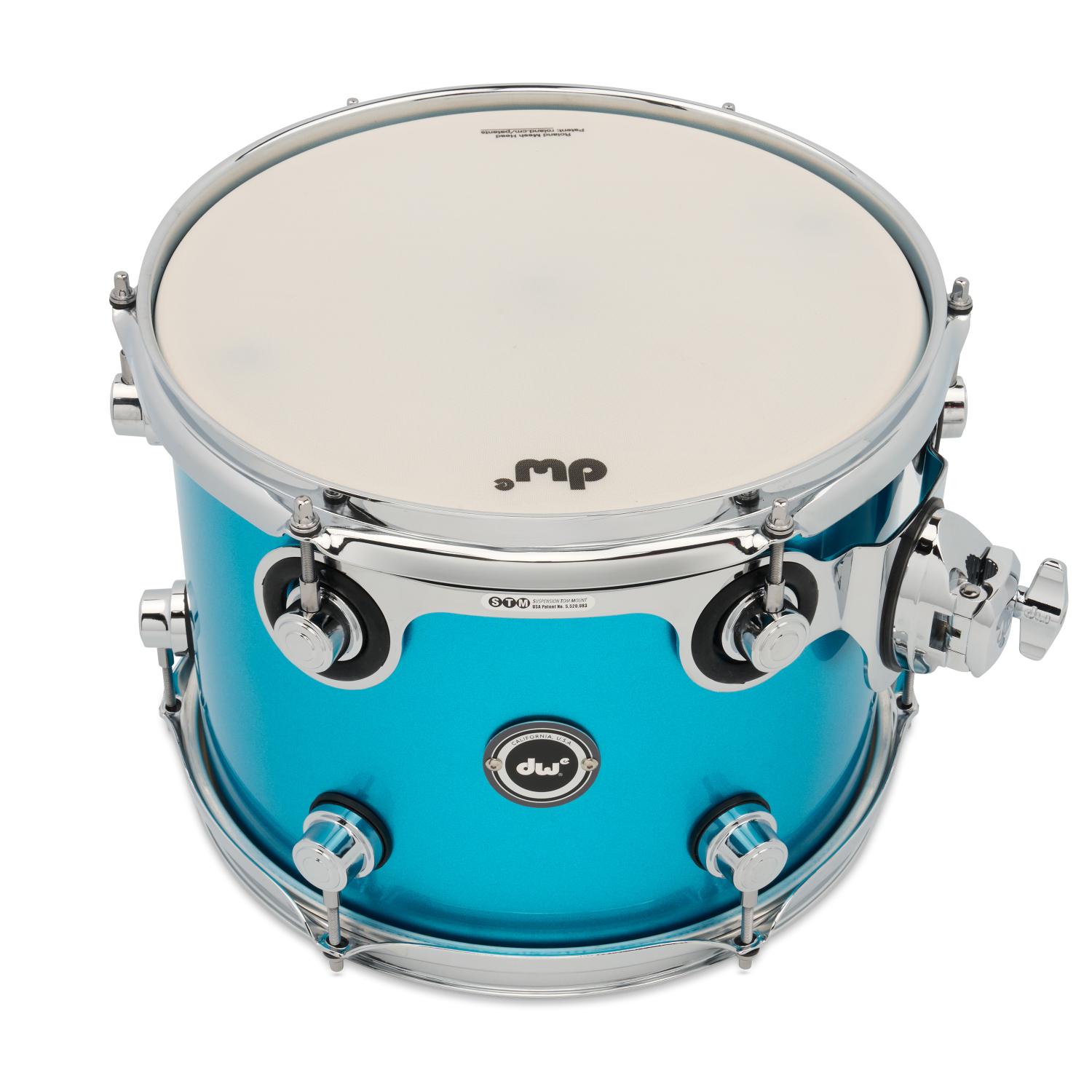 DW DWe Electronic/Acoustic Tom 12x9 Laser Blue Metallic - Drum Center Of Portsmouth