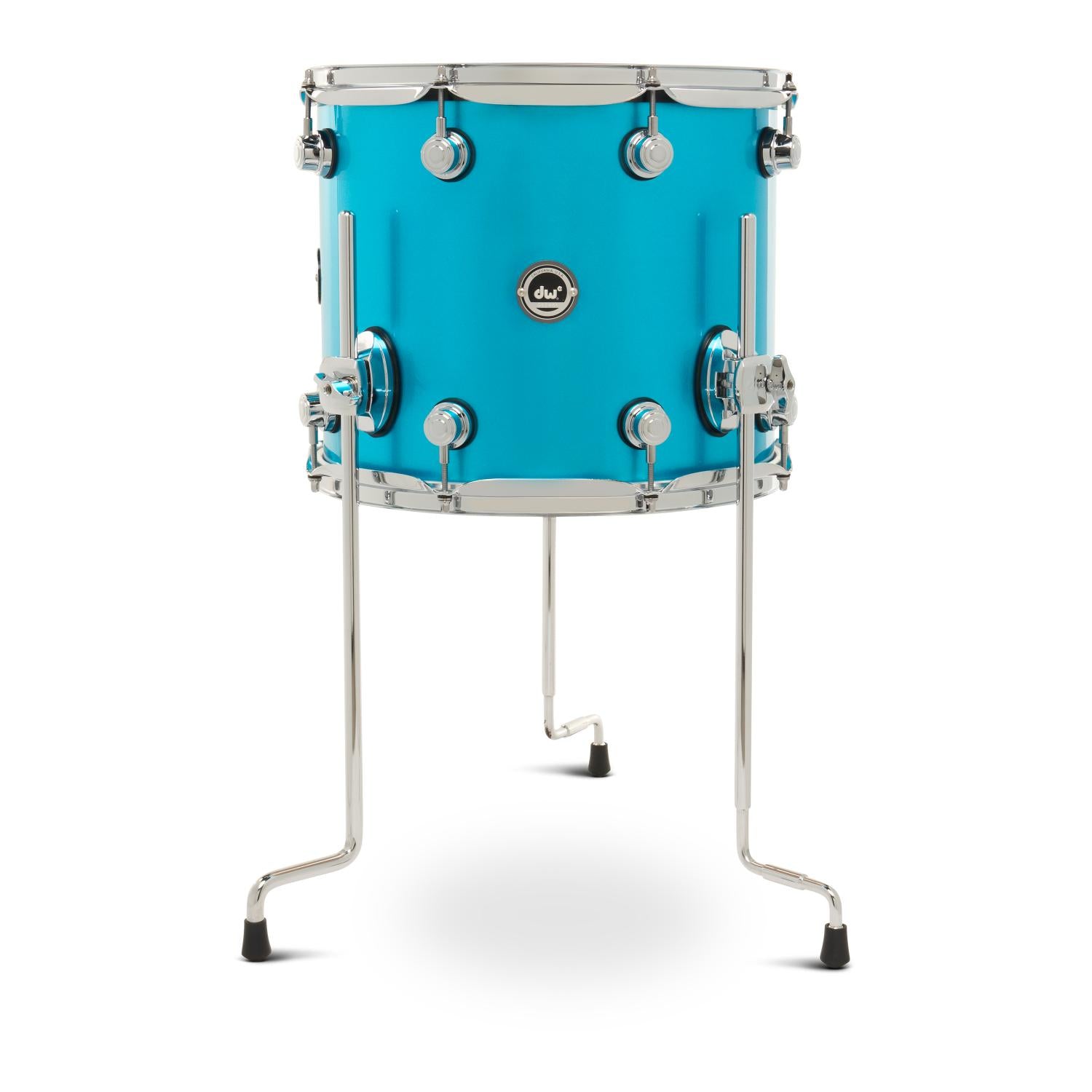 DW DWe Electronic/Acoustic Floor Tom 14x12 Laser Blue Metallic - Drum Center Of Portsmouth