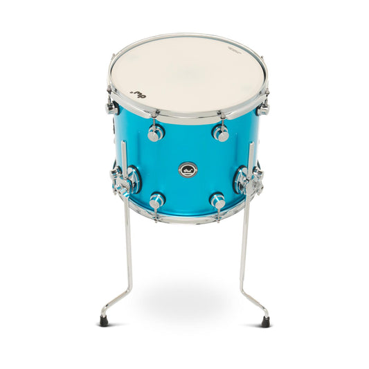 DW DWe Electronic/Acoustic Floor Tom 14x12 Laser Blue Metallic - Drum Center Of Portsmouth
