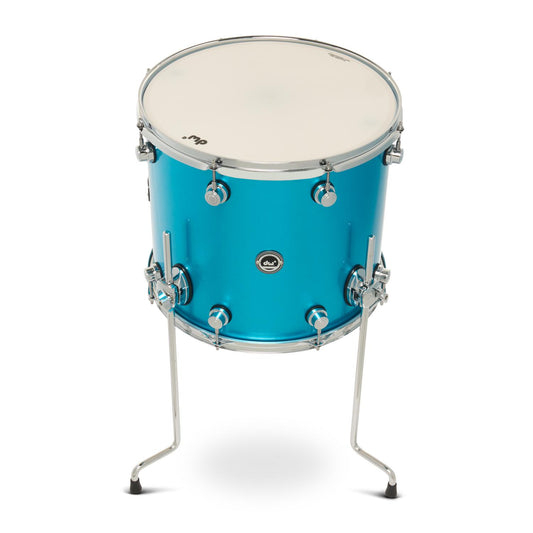 DW DWe Electronic/Acoustic Floor Tom 16x14 Laser Blue Metallic - Drum Center Of Portsmouth