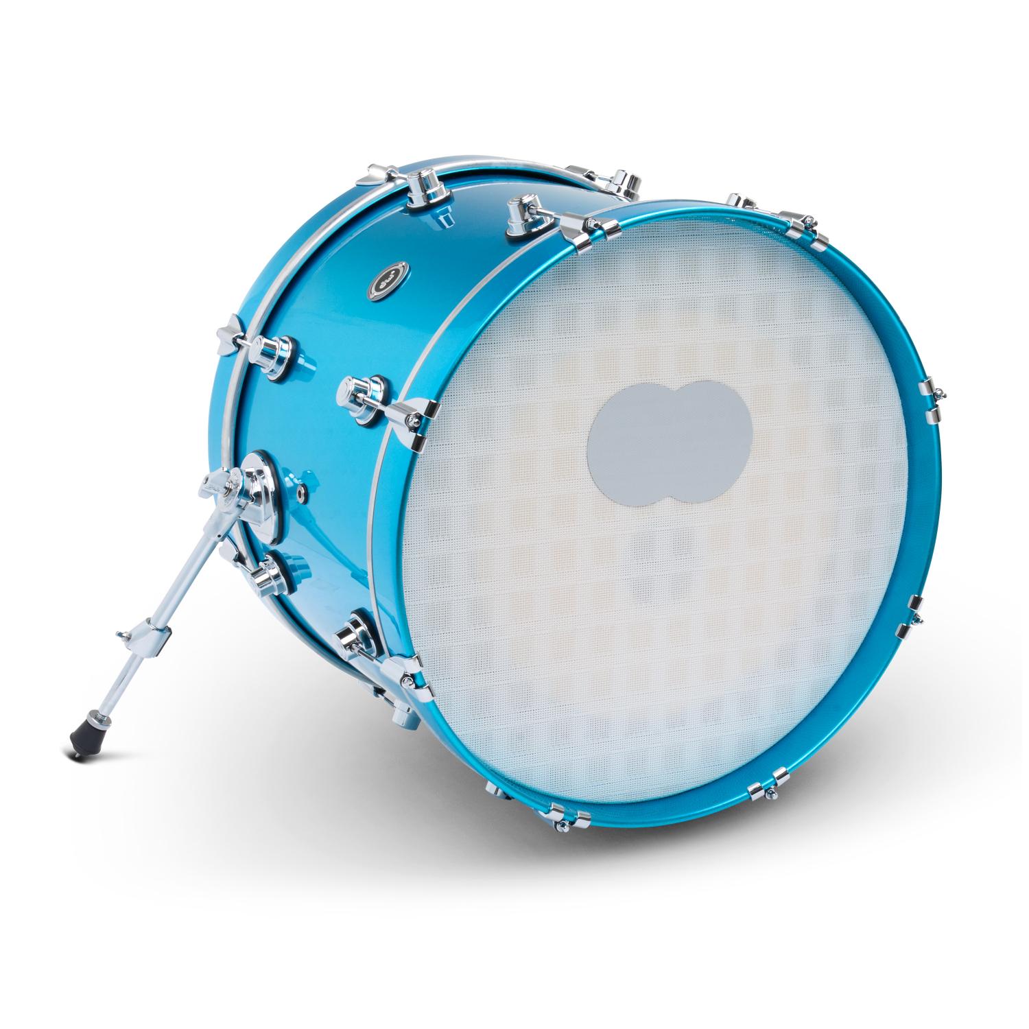 DW DWe Electronic/Acoustic Bass Drum 20x14 Laser Blue Metallic - Drum Center Of Portsmouth
