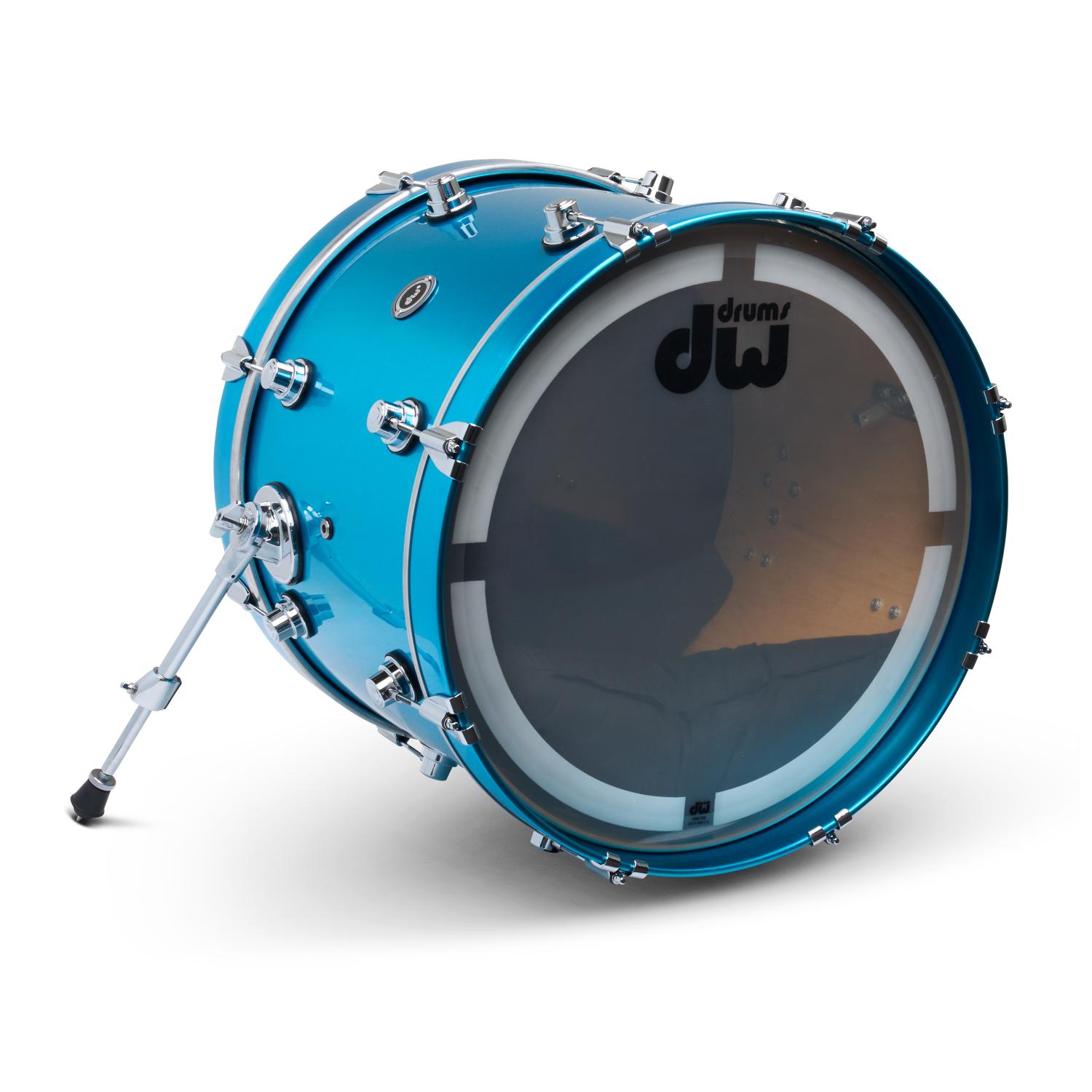 DW DWe Electronic/Acoustic Bass Drum 20x14 Laser Blue Metallic - Drum Center Of Portsmouth