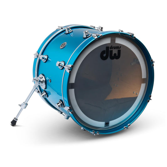 DW DWe Electronic/Acoustic Bass Drum 20x14 Laser Blue Metallic - Drum Center Of Portsmouth