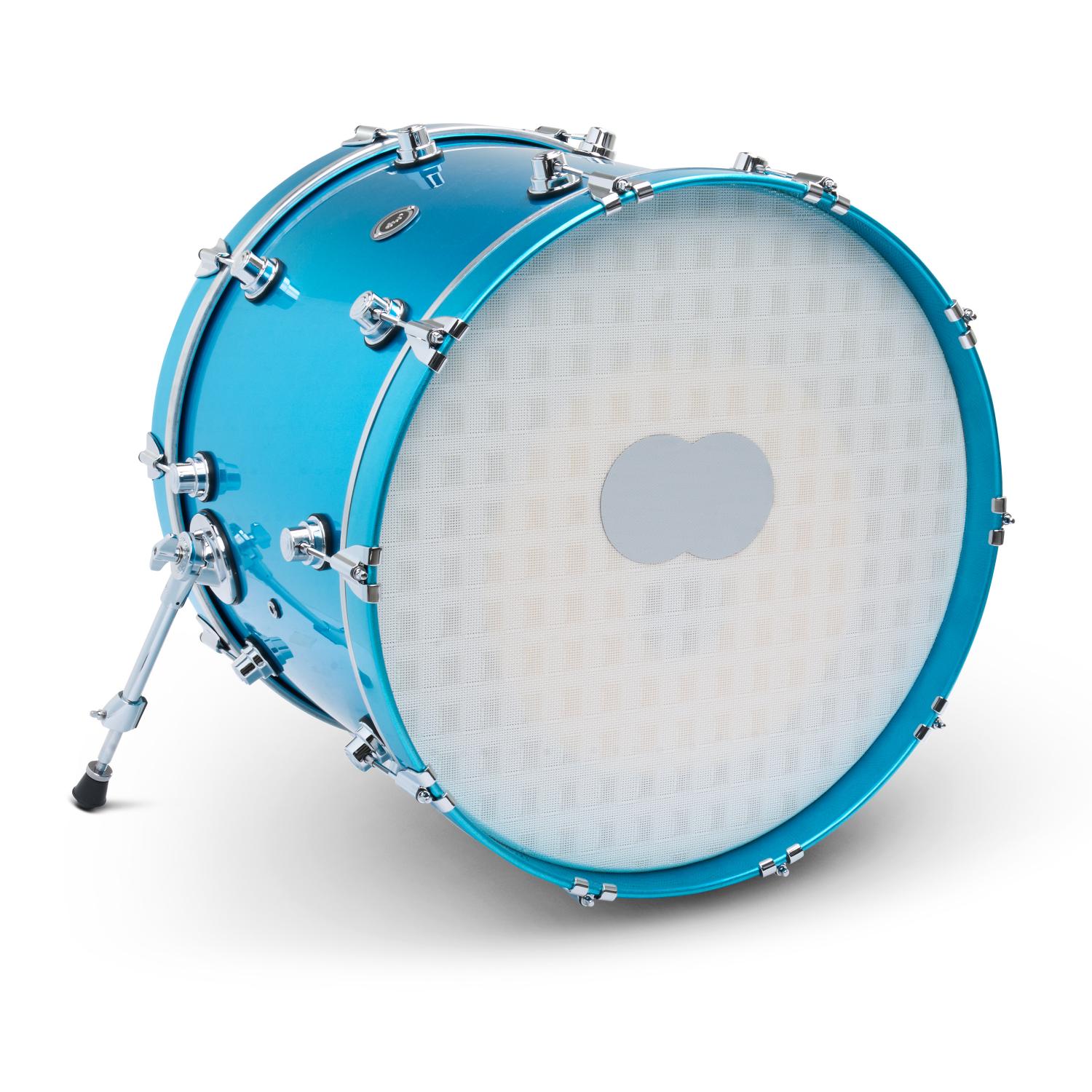 DW DWe Electronic/Acoustic Bass Drum 22x16 Laser Blue Metallic - Drum Center Of Portsmouth