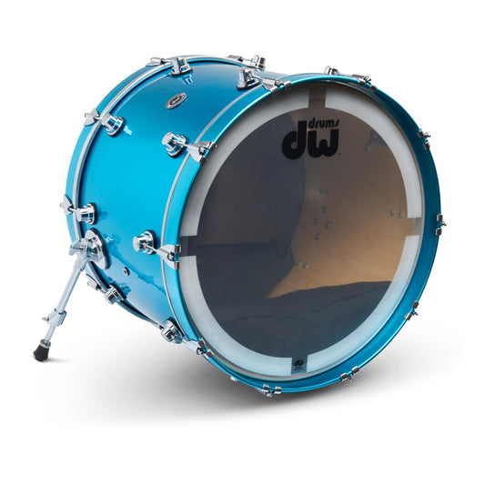 DW DWe Electronic/Acoustic Bass Drum 22x16 Laser Blue Metallic - Drum Center Of Portsmouth