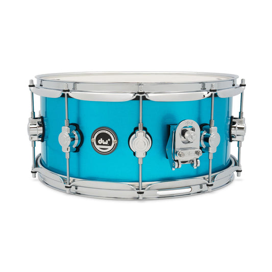 DW DWe Electronic/Acoustic Snare Drum 14x6.5 Laser Blue Metallic - Drum Center Of Portsmouth