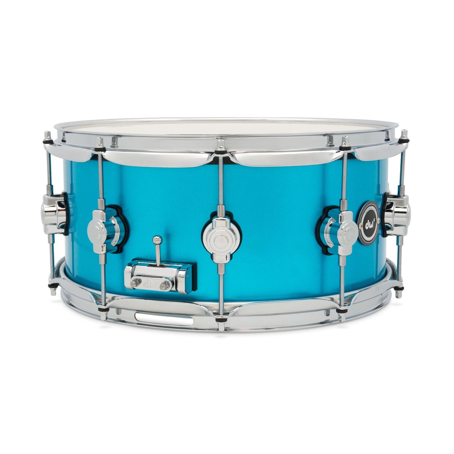 DW DWe Electronic/Acoustic Snare Drum 14x6.5 Laser Blue Metallic - Drum Center Of Portsmouth