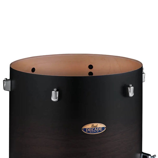 Pearl Decade Maple Floor Tom 14x14 Satin Black Burst - Drum Center Of Portsmouth