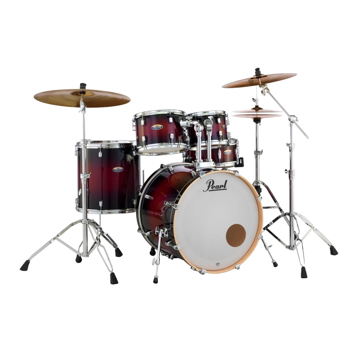 Pearl Decade Maple 22/16/12/10/14S 5-pc. Drum Set, Deep Redburst - Drum Center Of Portsmouth