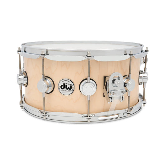 DW Collectors Maple 333 Snare Drum 14x6.5 Satin Oil w/ Zikit - Drum Center Of Portsmouth
