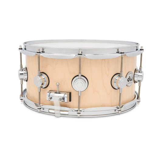 DW Collectors Maple 333 Snare Drum 14x6.5 Satin Oil w/ Zikit - Drum Center Of Portsmouth