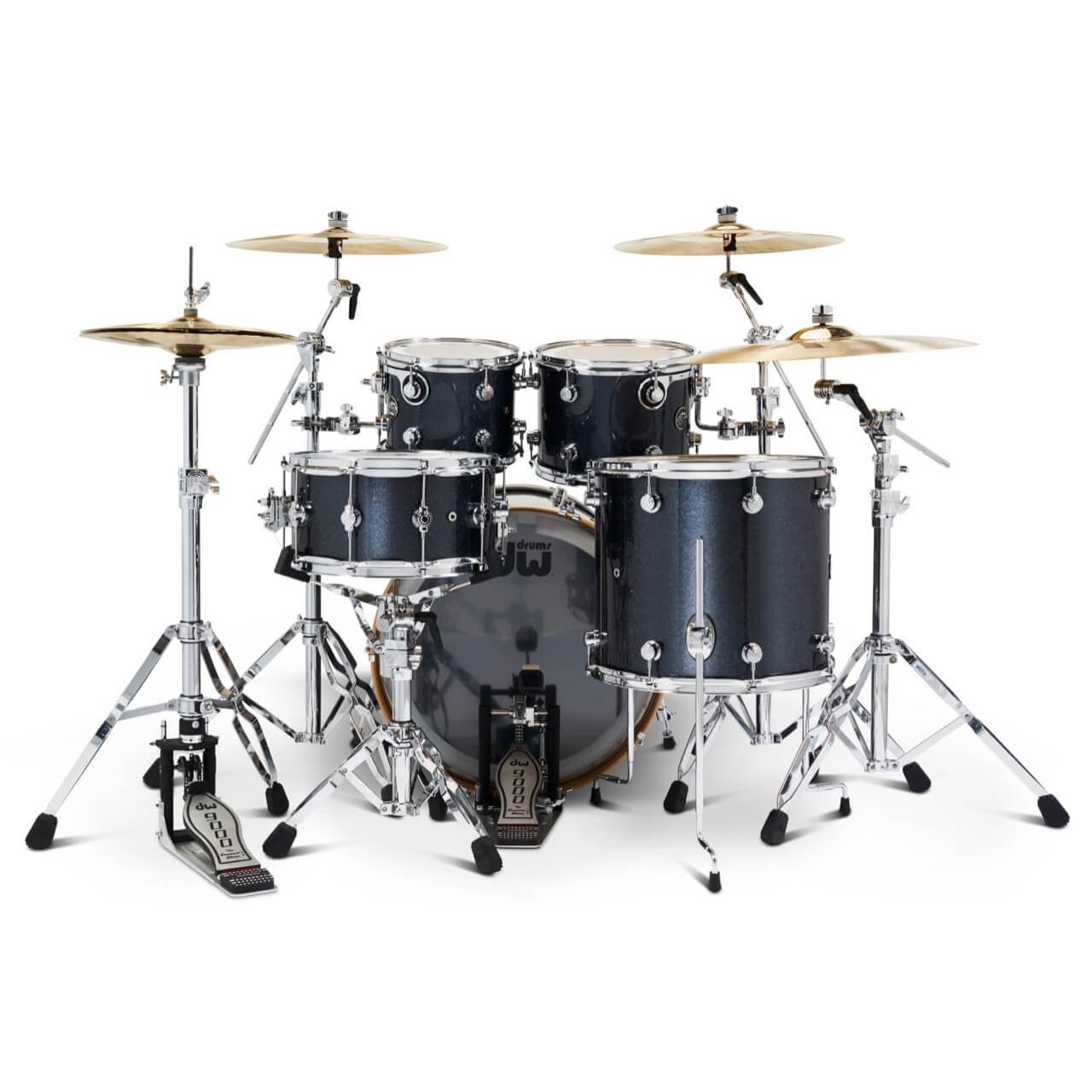 DW Limited Edition Performance Cherry 4pc Drum Set Black Sparkle - Drum Center Of Portsmouth