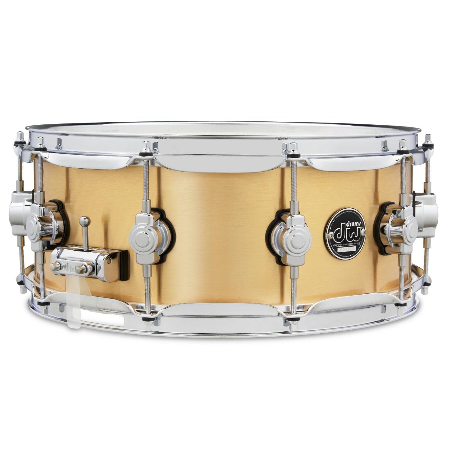 DW Performance Polished Brass Snare Drum 14x5.5 - Drum Center Of Portsmouth