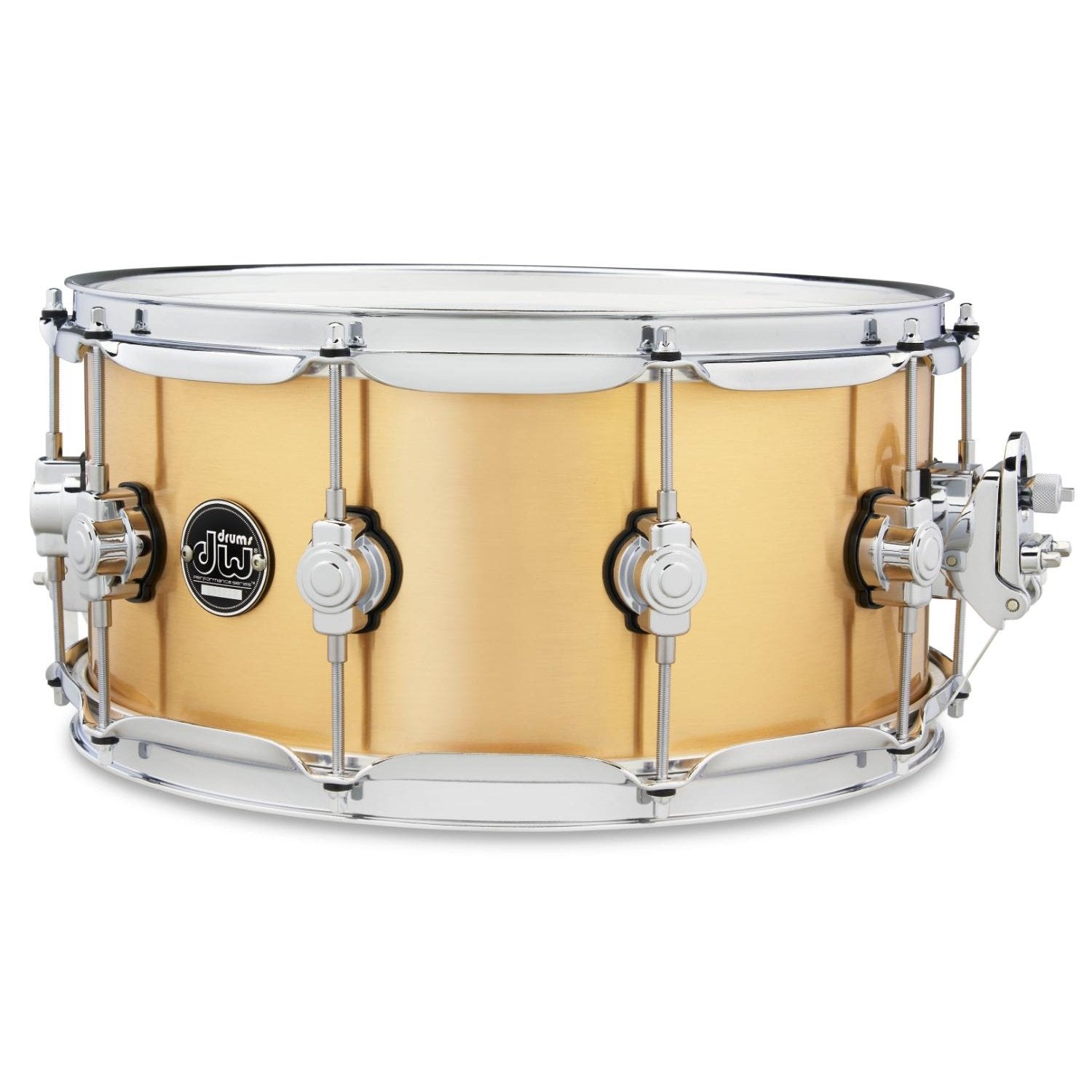 DW Performance Polished Brass Snare Drum 14x6.5 - Drum Center Of Portsmouth