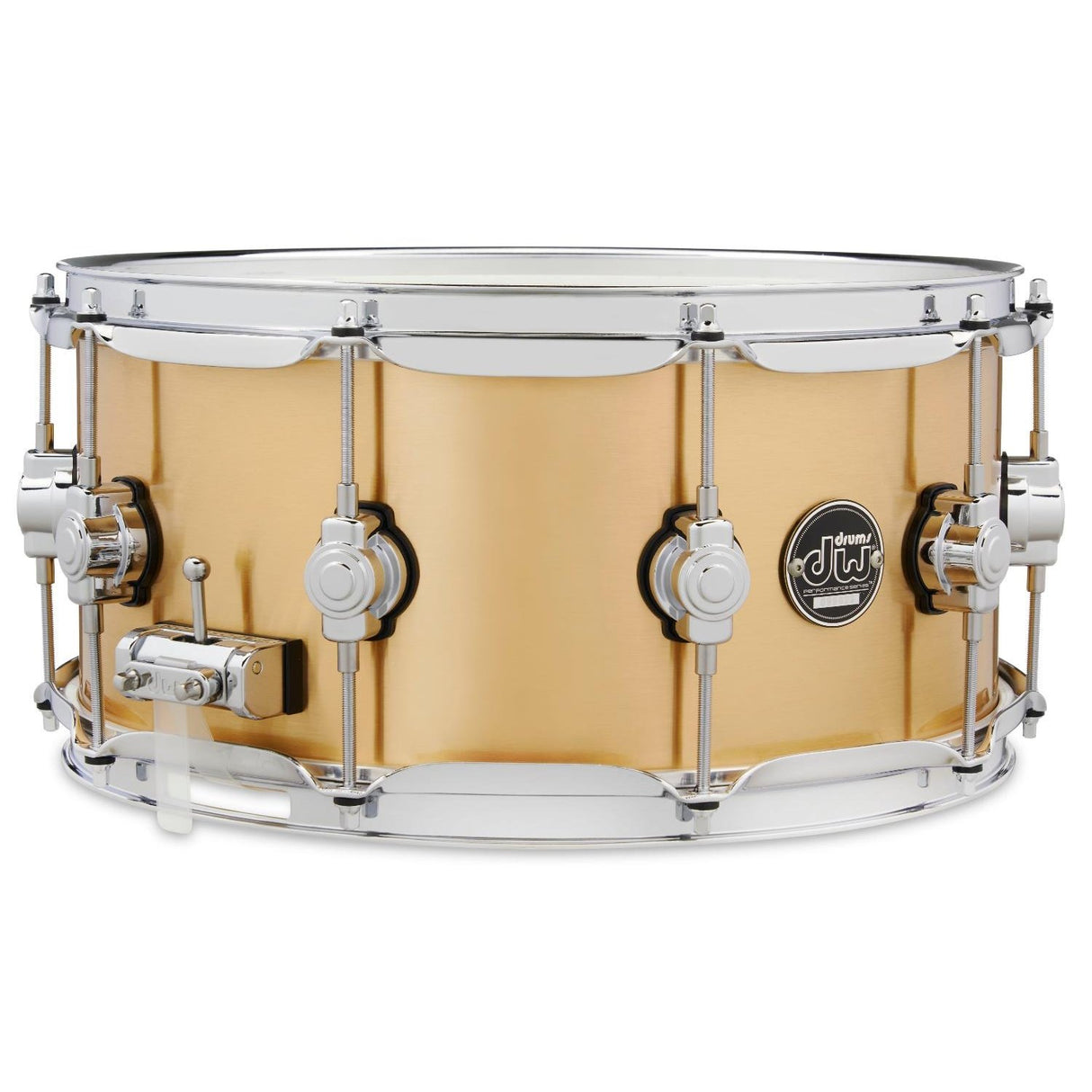 DW Performance Polished Brass Snare Drum 14x6.5 - Drum Center Of Portsmouth