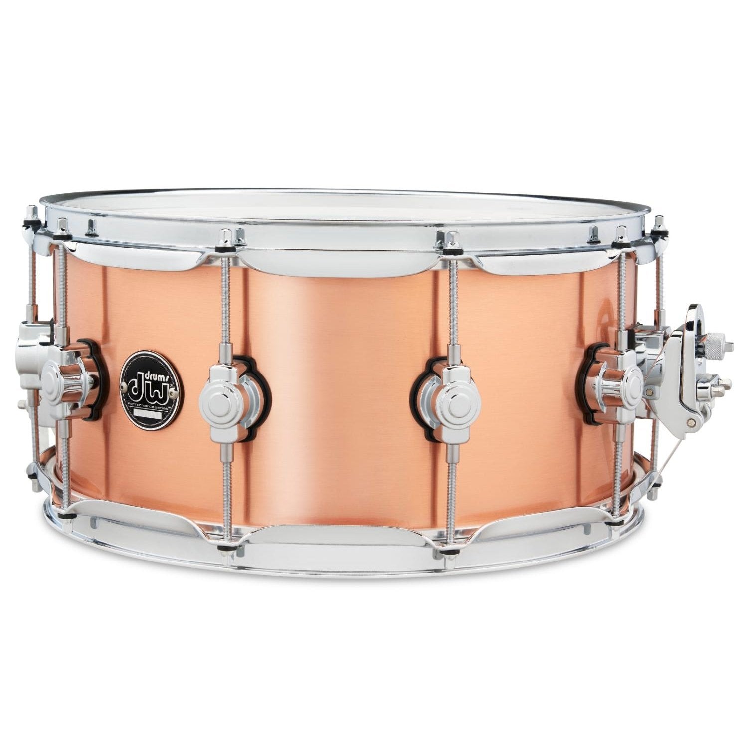 DW Performance Polished Copper Snare Drum 14x6.5 - Drum Center Of Portsmouth