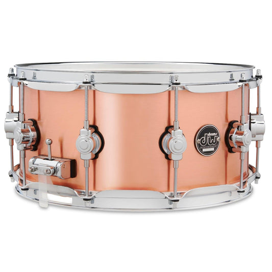 DW Performance Polished Copper Snare Drum 14x6.5 - Drum Center Of Portsmouth