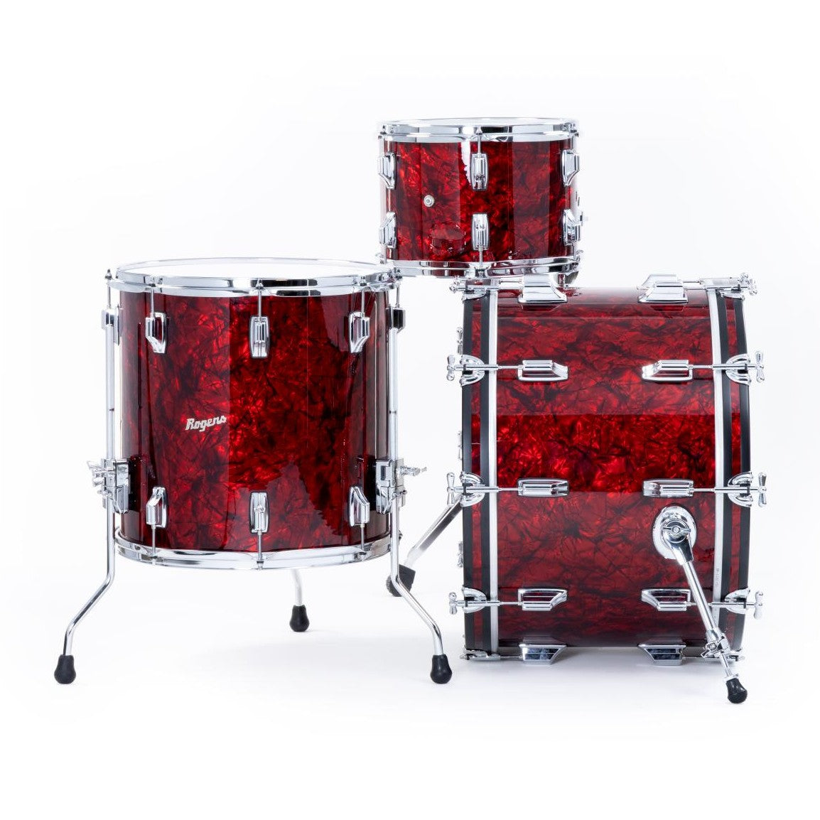 Rogers Dayton 3pc Drum Set 20/12/14 Red Diamond Pearl - Drum Center Of Portsmouth